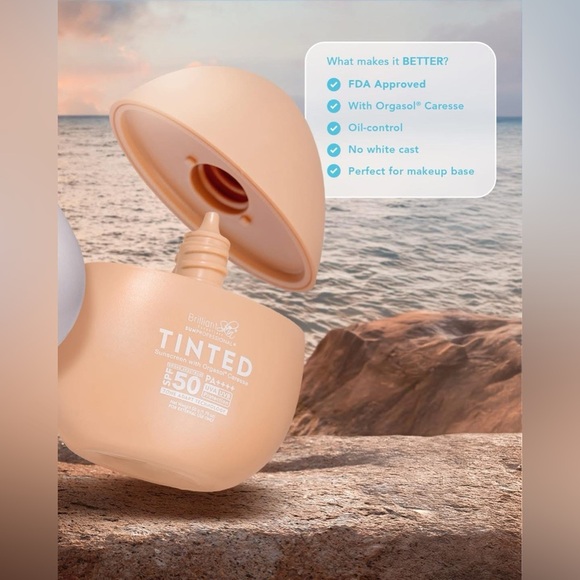 Brilliant Skin Tinted Sunscreen with Orgasol® Caresse - Picture 2 of 12